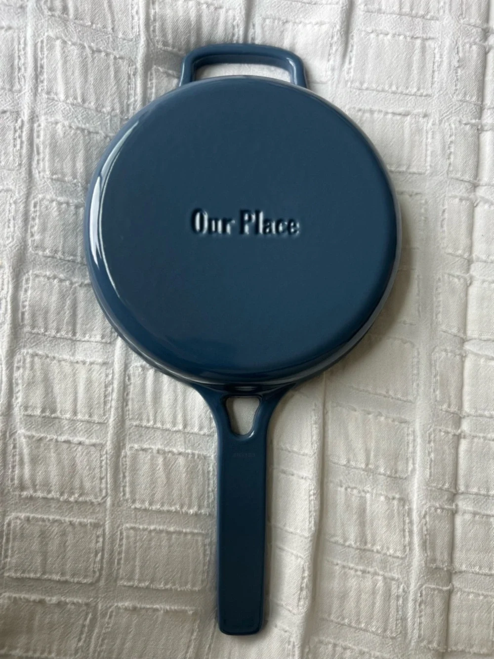 Our Place Tiny Cast Iron Always Pan Blue Salt Enameled Cast Iron